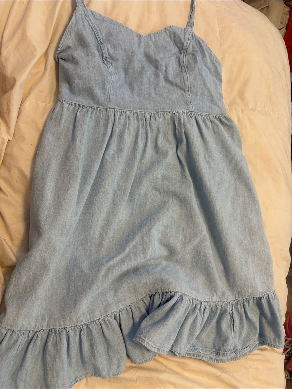 Old Navy Light Blue Ruffled Mini Skirt